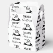 Kerstzwarte  kerstkerstkerstman bedankdoosjes (Geopend)