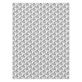 Kerstzwarte  kerstman tafelkleed (Voorkant)