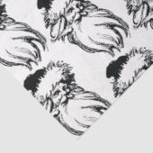 Kerstzwarte  kerstman tissuepapier (Detail)