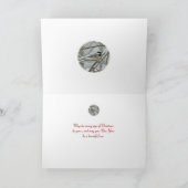 Kerstzwarte kippen in sneeuw feestdagen kaart (Binnen)