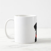 Kerstzwarte lab Holiday Dog Koffiemok (Links)