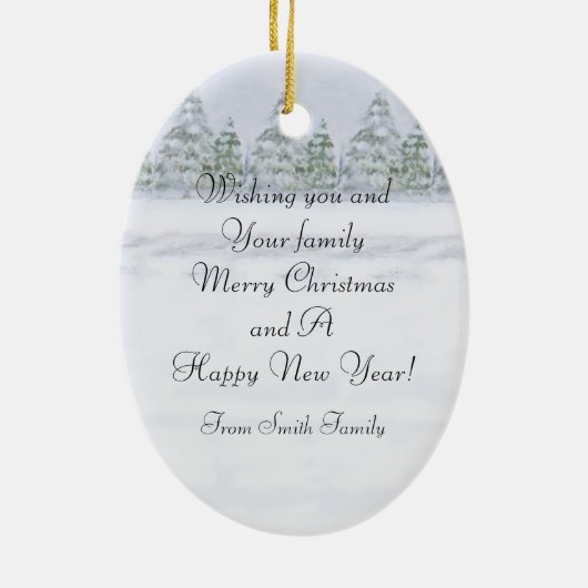 Kerstzwarte labrador Santa Keramisch Ornament (Achterkant)