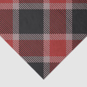 Kerstzwarte rode flannelvlecht tissuepapier (Detail)