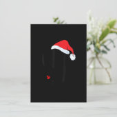 Kerstzwarte vrouwen Afrikaanse kerstman P Kaart (Staand voorkant)