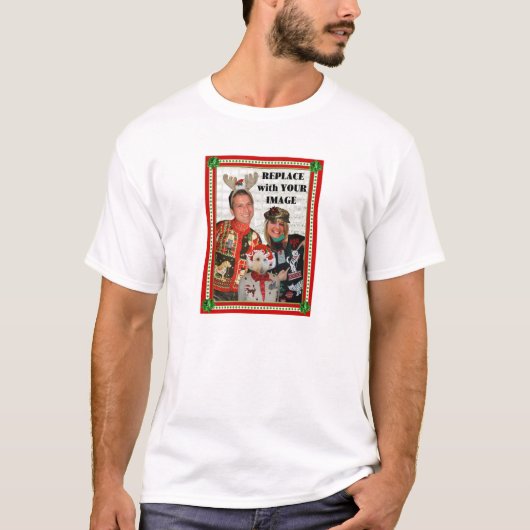 kerstzweefvliegtuig T-Shirt-Mannen T-shirt (Voorkant)