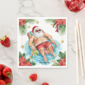 Kerstzwembadfeest met Sinterklaas Servet (Insitu)