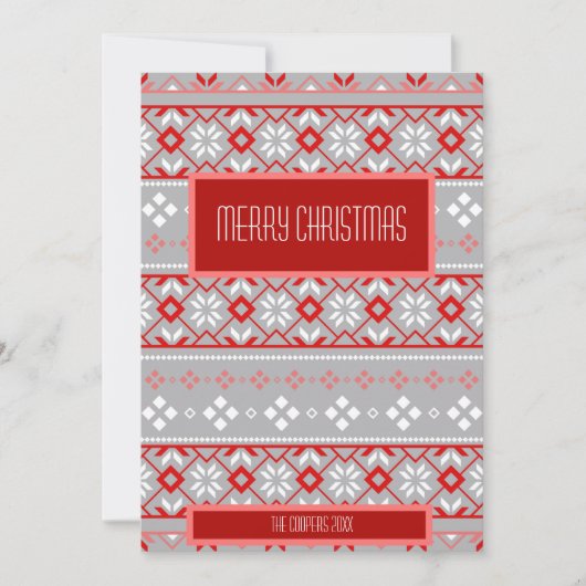 Kerstzweten Foto Feestdagenkaart (Voorkant)