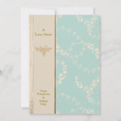  kersub boek met de titel bleek blue Wedding Save The Date (Achterkant)