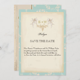  kersub boek met de titel bleek blue Wedding Save The Date