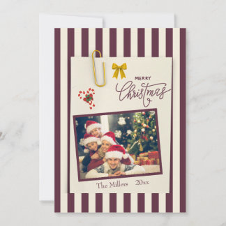 Kersverse kerst scrapbook foto kerstkaart