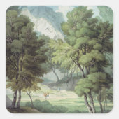 Kerswell, Devon Vierkante Sticker (Voorkant)