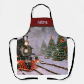 Kertssneeuwtrein Schort (Voorkant)