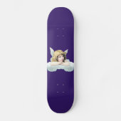 kerubengel op een wolk persoonlijk skateboard (Voorkant)