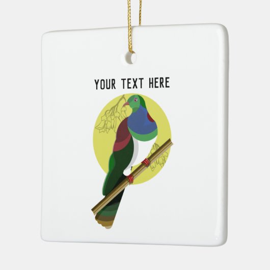 KERURU Wood-duif Keramisch Ornament (Links)