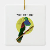 KERURU Wood-duif Keramisch Ornament (Achterkant)