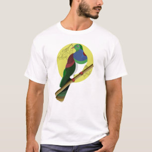 KERURU Wood duiven NZ BIRD T-shirt