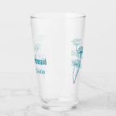 Kervel moderne bloem grafische huwelijksgunst glas (Links)