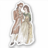 Kes en Violet vinylSticker, op maat gesneden Sticker (Voorkant)