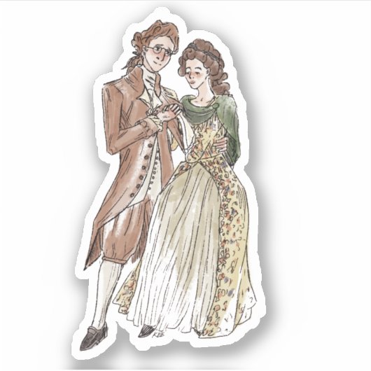 Kes en Violet vinylSticker, op maat gesneden Sticker (Voorkant)