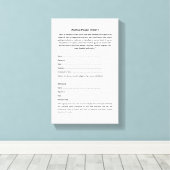 Keshe Wereldvredesverdrag op doek Canvas Afdruk (Insitu (Houten vloer))