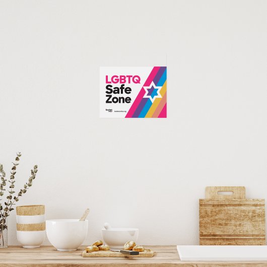Keshet LGBTQ Safe Zone Poster (Keuken)