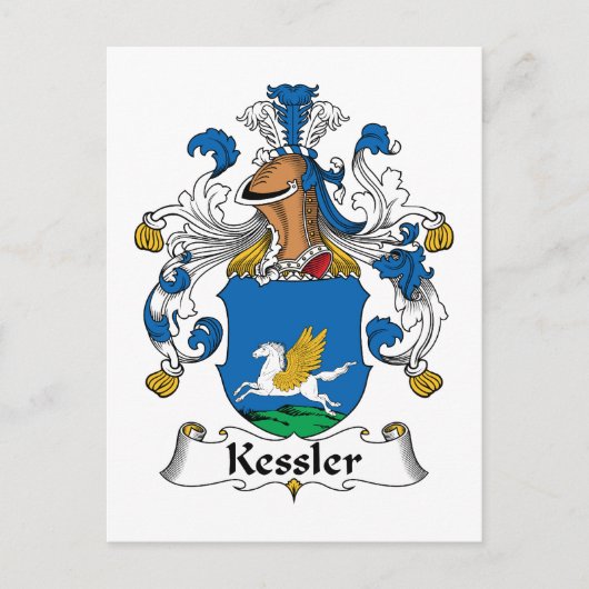 Kessler Family Crest Briefkaart (Voorkant)