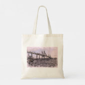 Kessock Bridge Scotland Artistic Watercolour Tote Bag (Achterkant)