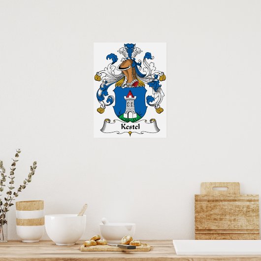Kestel Family Crest Poster (Keuken)