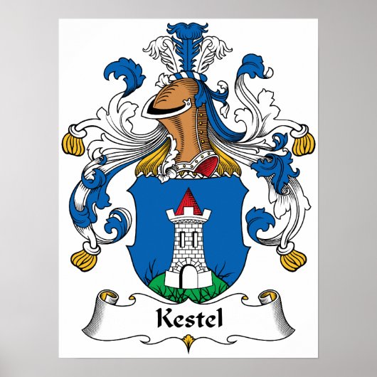 Kestel Family Crest Poster (Voorkant)