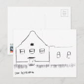 Kestenbaum Bedford-Stuyvesant Synagogue Briefkaart (Voorkant / Achterkant)