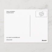 Kestrel en konijn briefkaart (Achterkant)