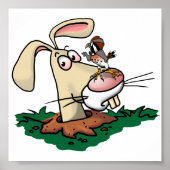 Kestrel en konijn poster (Voorkant)