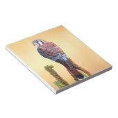 Kestrel, Falco sparverius, Inheems voor de VS en C Notitieblok (Schuin)