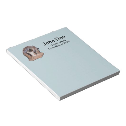 Kestrel Faux Embroidery Notitieblok (Schuin)