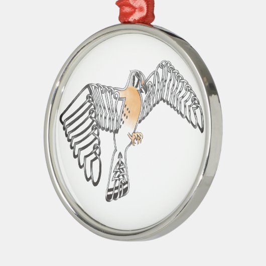 Kestrel Metalen Ornament (Links)