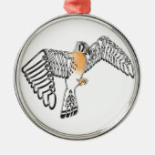 Kestrel Metalen Ornament (Voorkant)