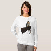 Kestrel op Glove Illustration T-shirt (Voorkant volledig)