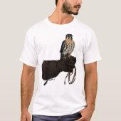 Kestrel op Glove Illustration T-shirt (Voorkant)