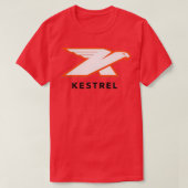 Kestrel Oranje en wit T-shirt (Design voorkant)