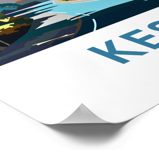 Keswick England Reisprint Poster (Hoek)