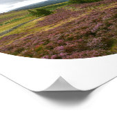 Keswick Lake District Hike Fields of Heather Foto Poster (Hoek)