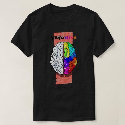 Ketamine Brain Funny Medical Cartoons T-shirt (Design voorkant)