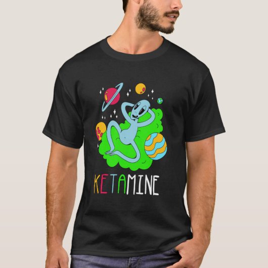 Ketamine Paard Nood T-shirt Grappig (Voorkant)