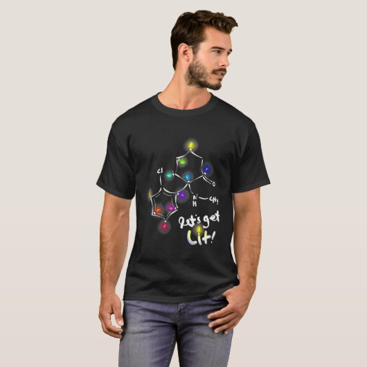 Ketaminemoleculen T-shirt (Voorkant volledig)