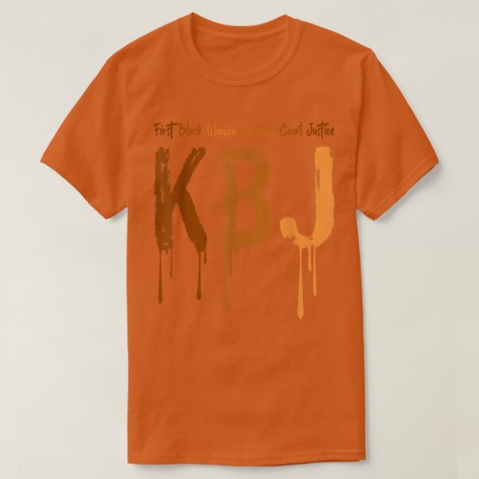 Ketanji Brown Jackson 1st Supreme Court Justice Bl T-shirt (Design voorkant)
