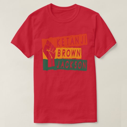 Ketanji Brown Jackson Black History Afrikaanse vro T-shirt (Design voorkant)