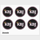 Ketanji Brown Jackson KBJ Monogram Ronde Sticker (Vel)