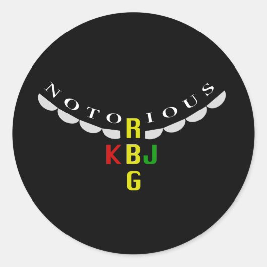 Ketanji Jackson en Ruth Ginsburg - Ronde Sticker (Voorkant)