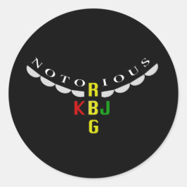 Ketanji Jackson en Ruth Ginsburg - Ronde Sticker
