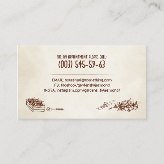  ketch Gardening Logo Visitekaartje (Achterkant)